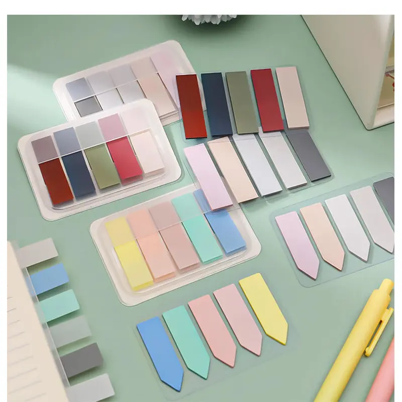 Promotion Sticky Note Flags Custom Logo PET Sheet Memo Pad