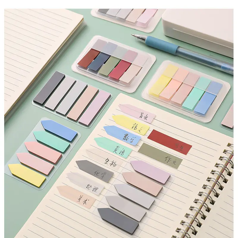 Promotion Sticky Note Flags Custom Logo PET Sheet Memo Pad