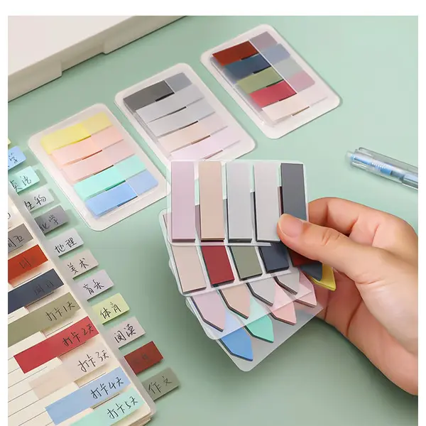 Promotion Sticky Note Flags Custom Logo PET Sheet Memo Pad