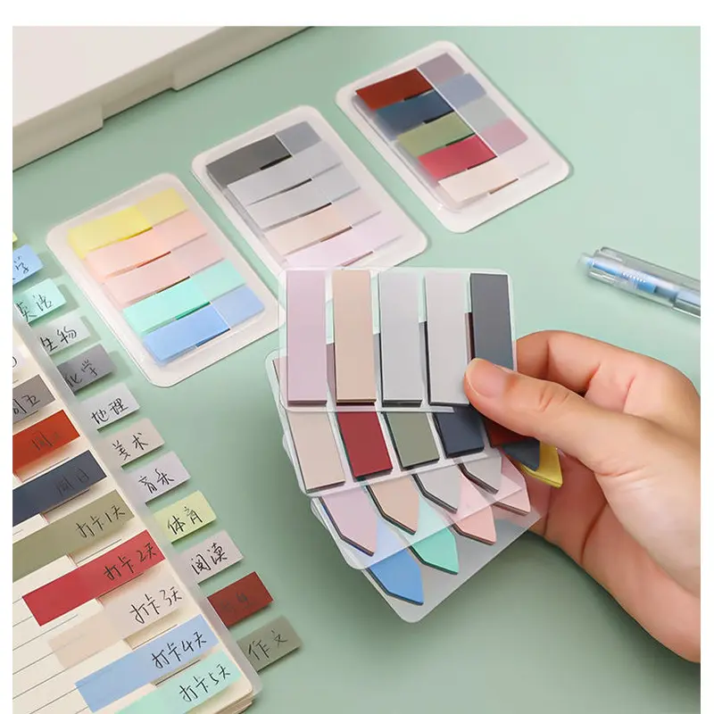 Promotion Sticky Note Flags Custom Logo PET Sheet Memo Pad