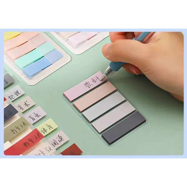 Promotion Sticky Note Flags Custom Logo PET Sheet Memo Pad