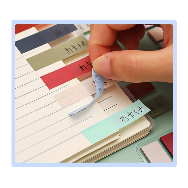 Promotion Sticky Note Flags Custom Logo PET Sheet Memo Pad
