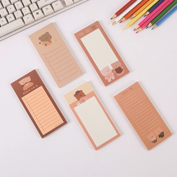 Biscuit Bear Memo Book Custom Memo Pad School Office Stationery