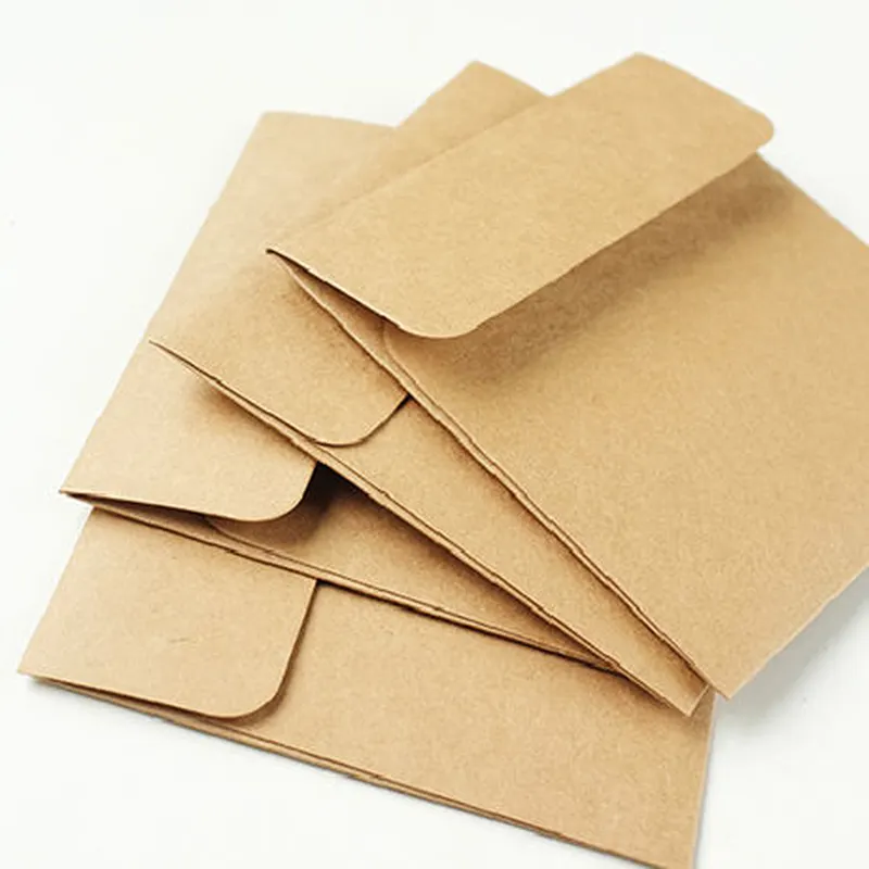 Mini Paper Folding Square Envelope with Custom Kraft Paper Envelope