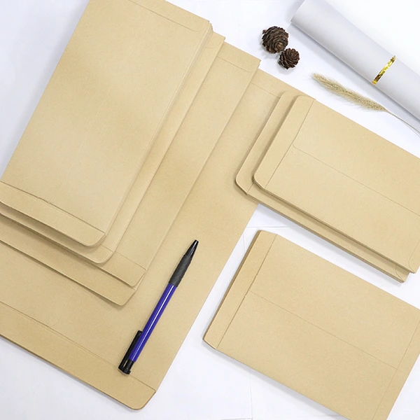 Solid Blank Kraft Paper Bill Invoice Envelope Money Envelope