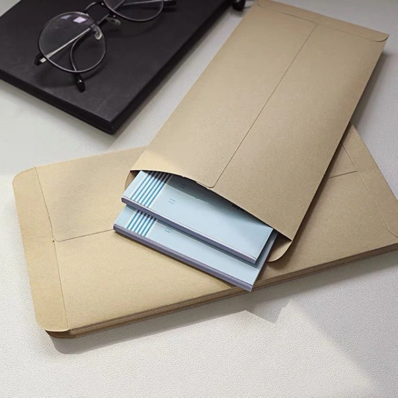 Solid Blank Kraft Paper Bill Invoice Envelope Money Envelope