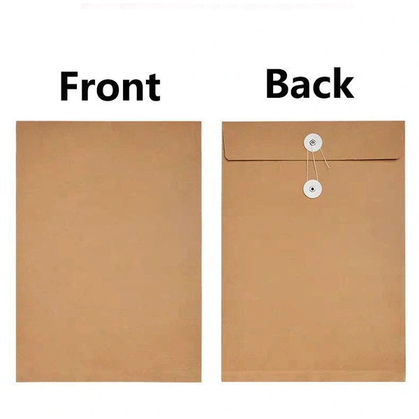 Custom Printed Kraft Paper A4 Rope Wrap Blanket Documents Envelopes