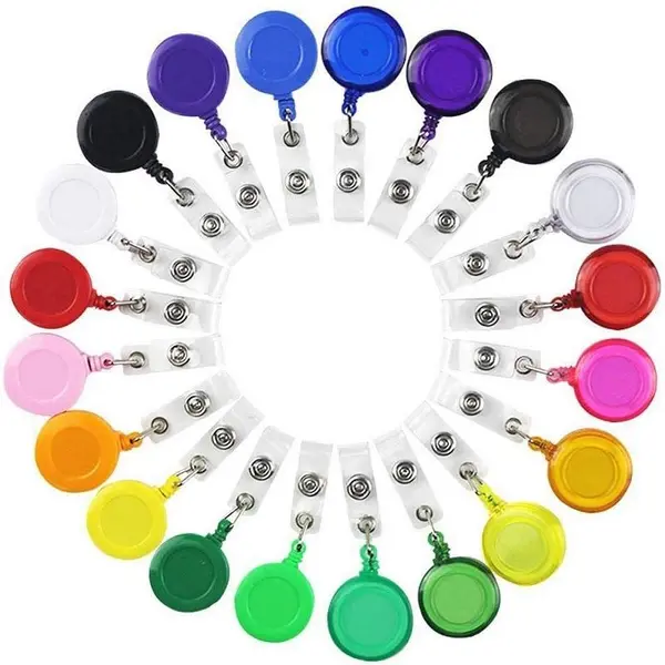 Multicolor Retractable Plastic Pull Badge Reel Wholesale