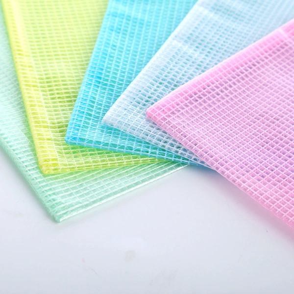 Thicken PVC Grid Zipper Bag School Office Waterproof Stationery Bag