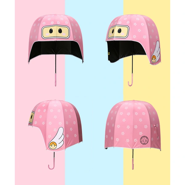 Cartoon Cute Helmet Umbrella Children's Rain Sunshade Umbrella