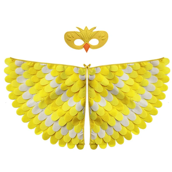 Children's Kindergarten Show Bird Wings Halloween Cloak Felt Capes