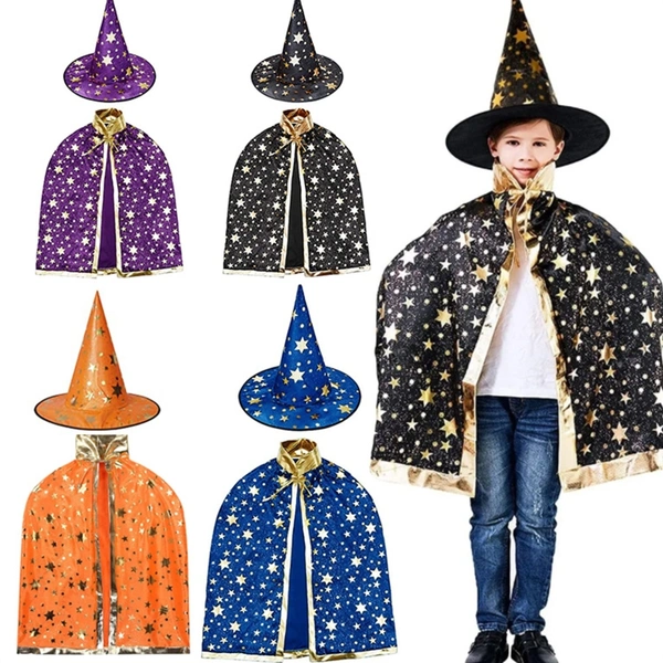 Children Halloween Witch Dress Up Fancy Wear Party Costume