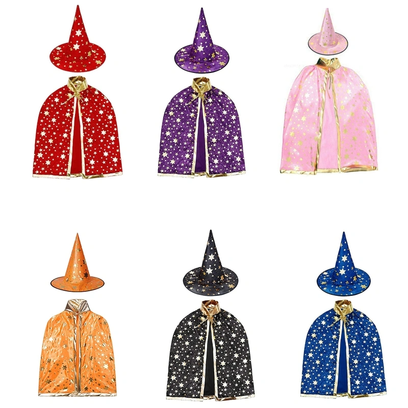 Children Halloween Witch Dress Up Fancy Wear Party Costume