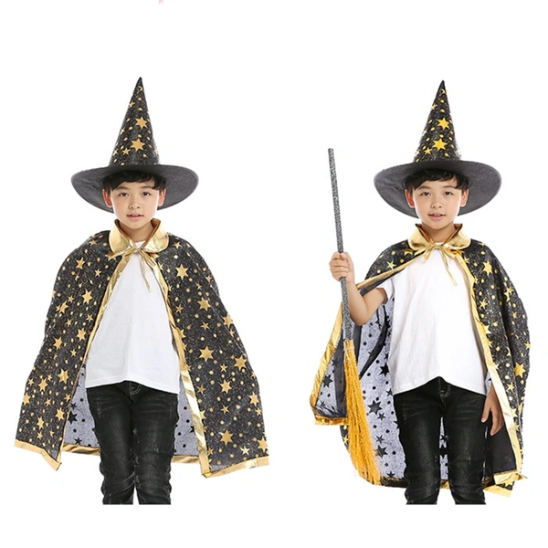 Children Halloween Witch Dress Up Fancy Wear Party Costume