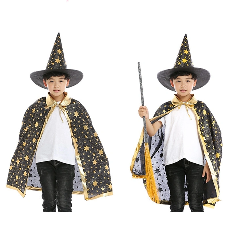 Children Halloween Witch Dress Up Fancy Wear Party Costume