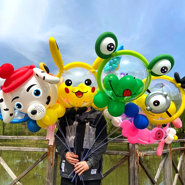 Kids Glow In Dark Cartoon Balloon Party Celebration Promotion Gift