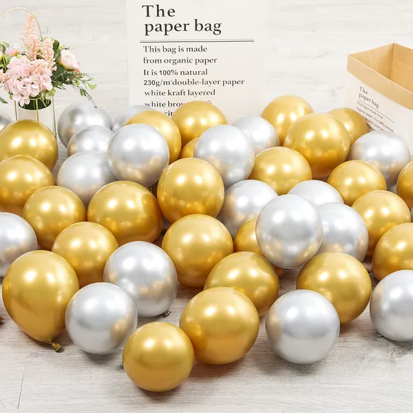 Glossy Metal Pearl Latex Balloons Globos Birthday Party Decor