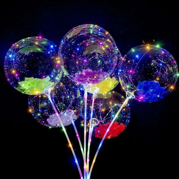 Luminous Clear Transparent LED Ballon Promotional Gift Air Balls
