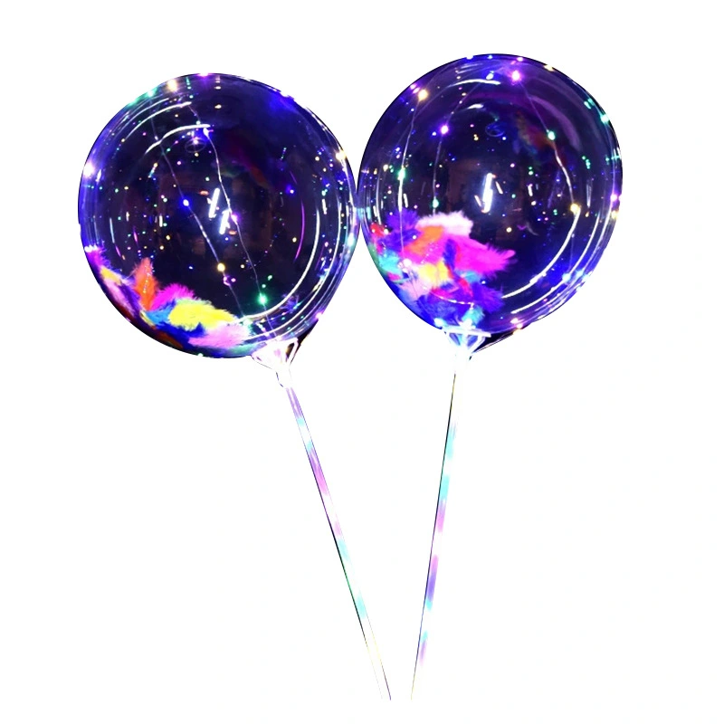Luminous Clear Transparent LED Ballon Promotional Gift Air Balls