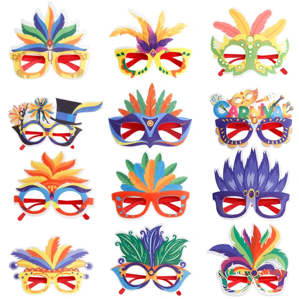 New Carnival Glasses Decoration Dress Up Party Supplies Eyeglass Mask