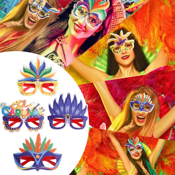 New Carnival Glasses Decoration Dress Up Party Supplies Eyeglass Mask
