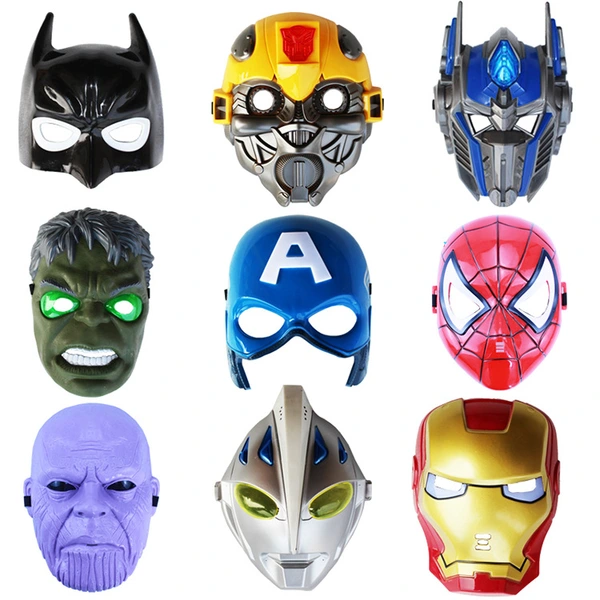 Children's Luminous Mask Cartoon Superhero Marvel Mask