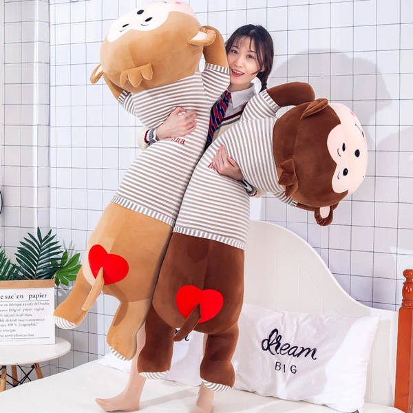60-140cm Home Soft Big Monkey Plush Doll Pillow Home Decoration