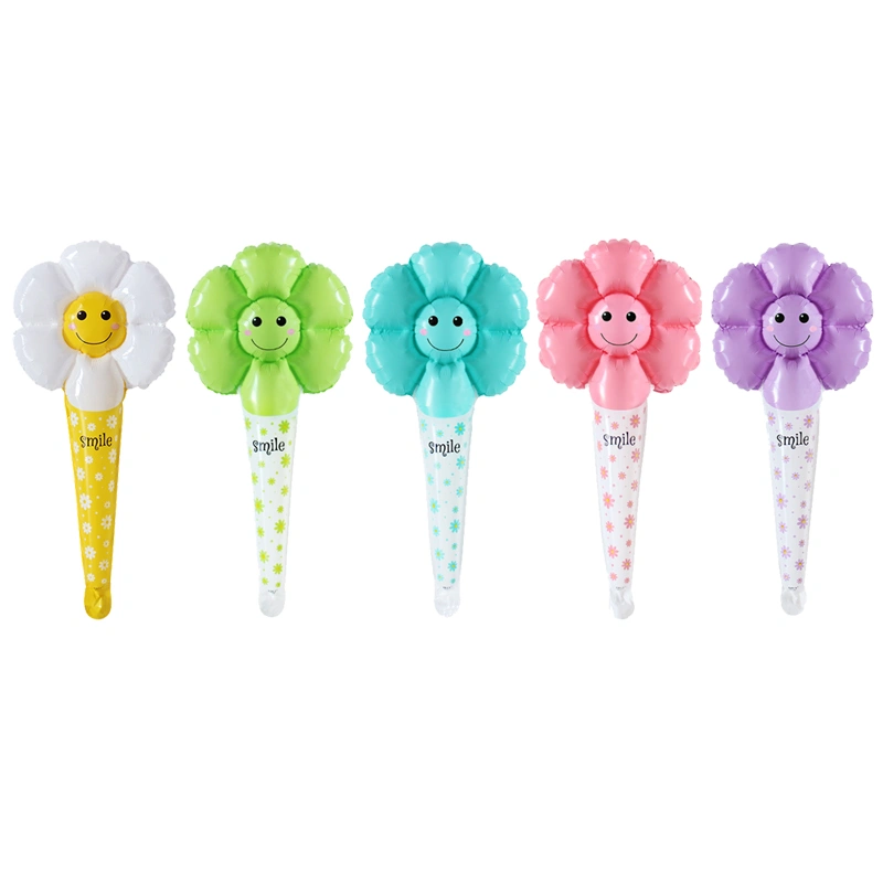 Daisy Holding Balloon Stick Festival Party Sunflower Inflatable Stick