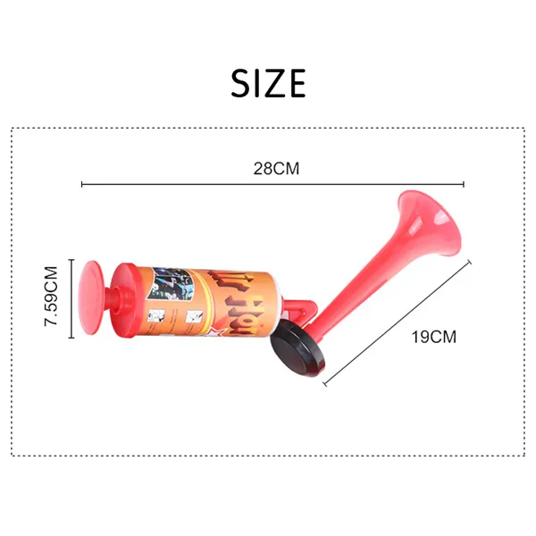 Hand Pump Plastic Air Horn Noise Maker Football Celebration Fans Horn