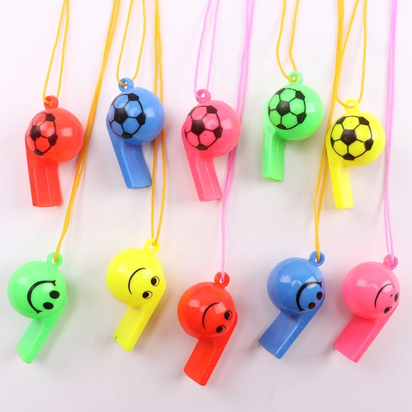 Football Whistle with Ropes Soccer Cheerleading Horn Props