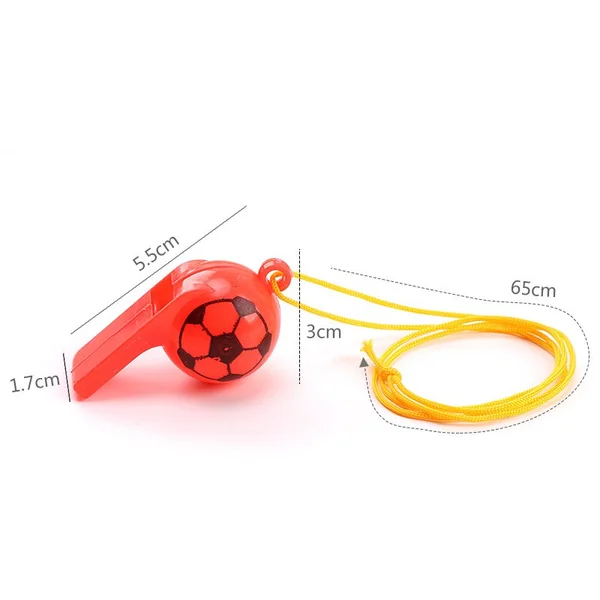 Football Whistle with Ropes Soccer Cheerleading Horn Props