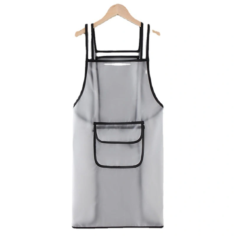 Waterproof Oil-proof Salon Barber Hair Drying TPU Transparent Apron