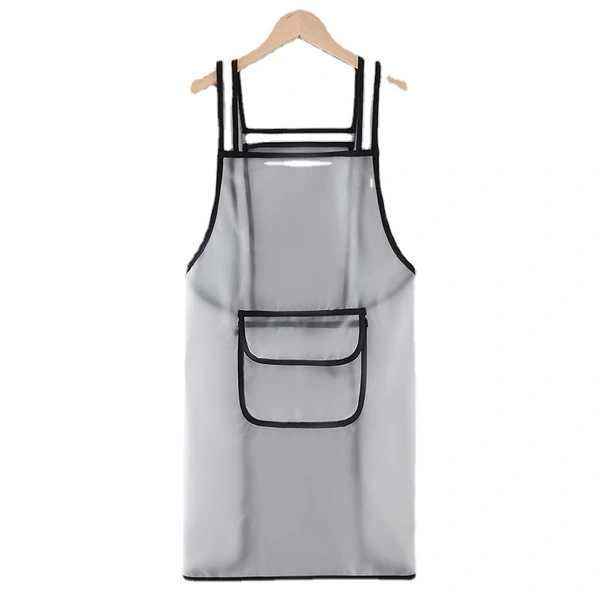 Waterproof Oil-proof Salon Barber Hair Drying TPU Transparent Apron