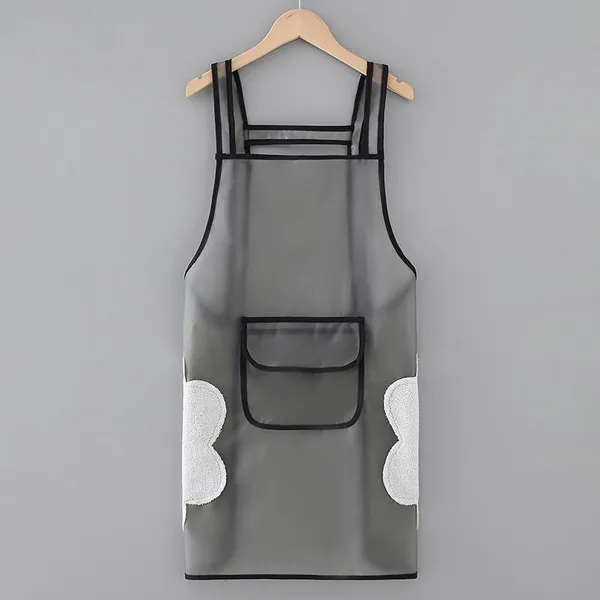Waterproof Oil-proof Salon Barber Hair Drying TPU Transparent Apron
