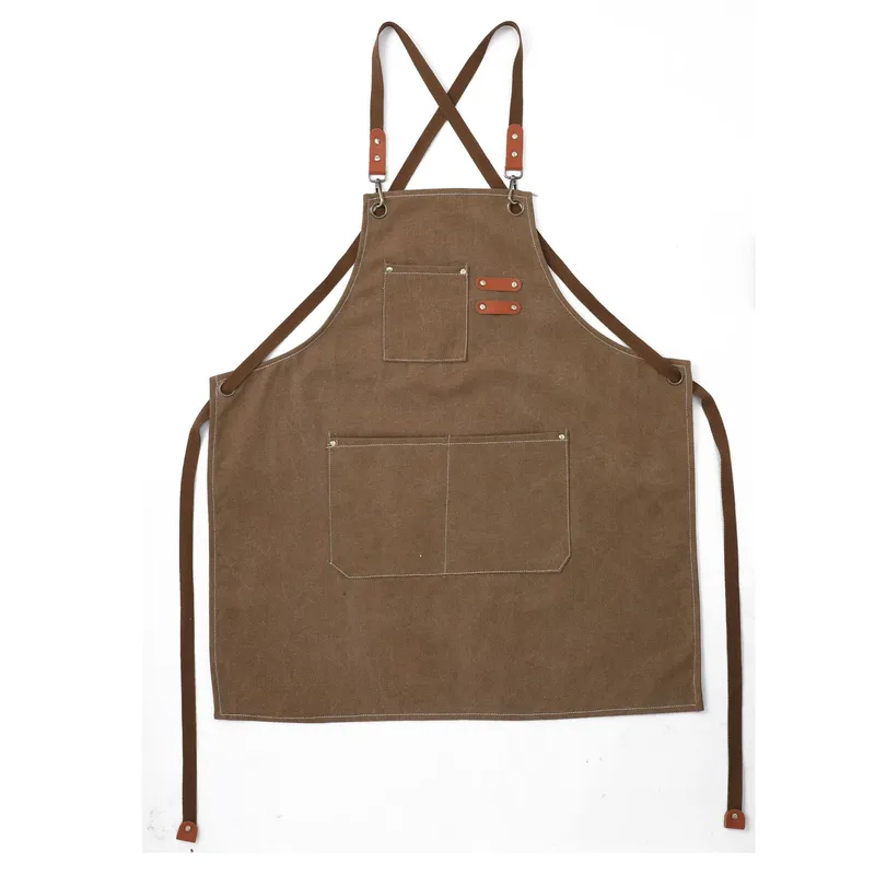 High-end Thicken Cotton Canvas Craftsman Coffee Salon Barber Apron