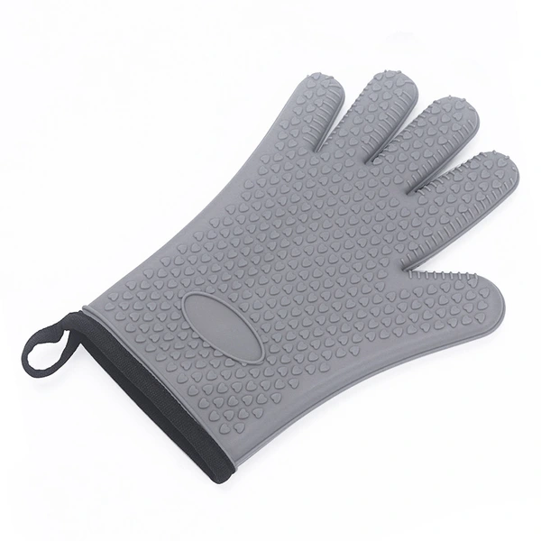 Customized Heat Resistant Silicone Oven Gloves BBQ Cooking Grill Glove