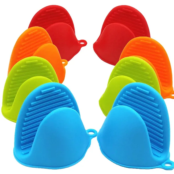 Mini Anti Scalding Oven Gloves Silicone Heat Resistant Cooking Gloves