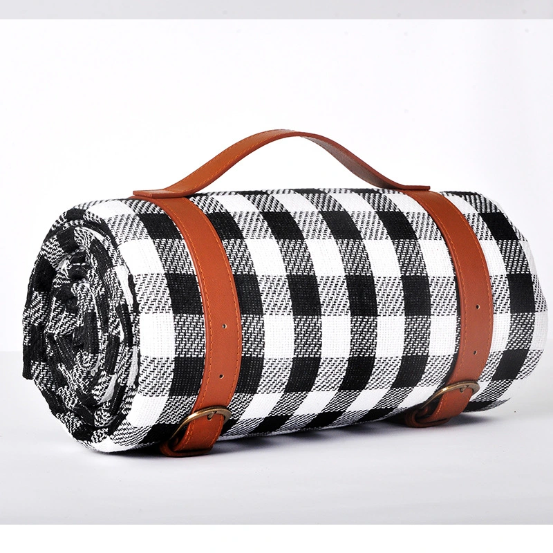 Custom Large Thick Roll Up Padded Outside Foldable Picnic Blanket Mat