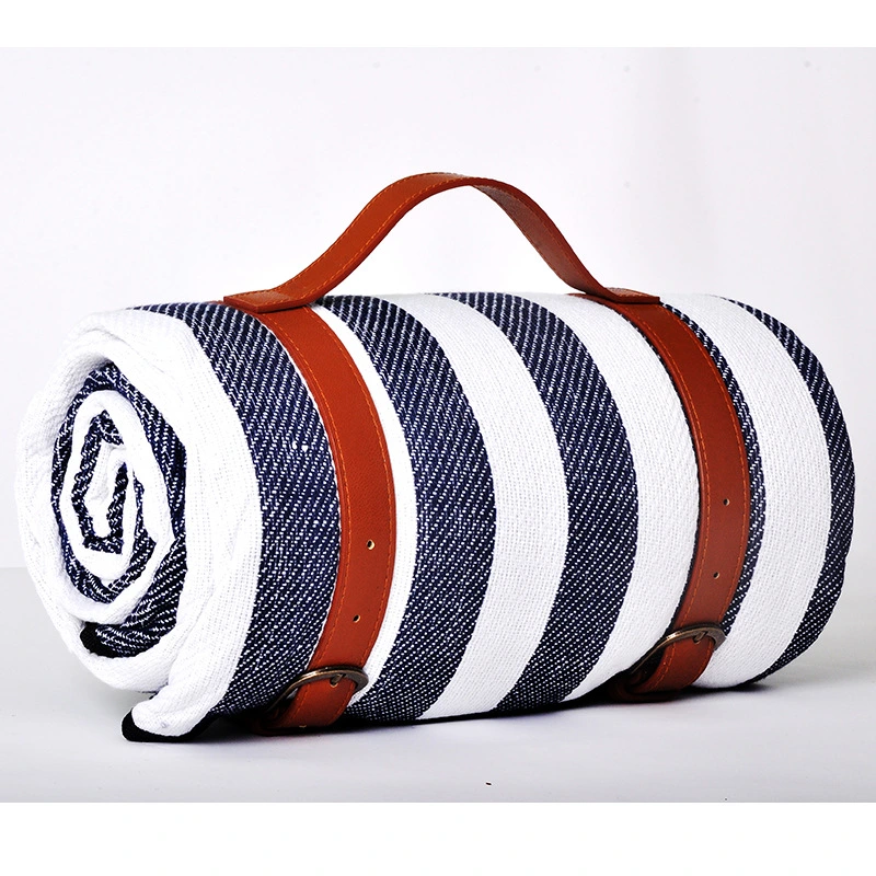 Custom Large Thick Roll Up Padded Outside Foldable Picnic Blanket Mat