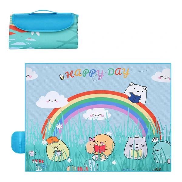 Portable Picnic Camp Beach Mat Full Print Waterproof Oxford Blanket