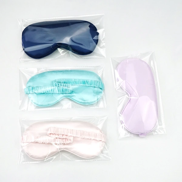 Smooth Silk Satin Eye Mask for Airplane Hotel Office Nap Sleep Eyemask