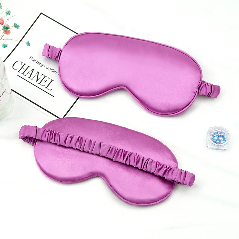 Smooth Silk Satin Eye Mask for Airplane Hotel Office Nap Sleep Eyemask