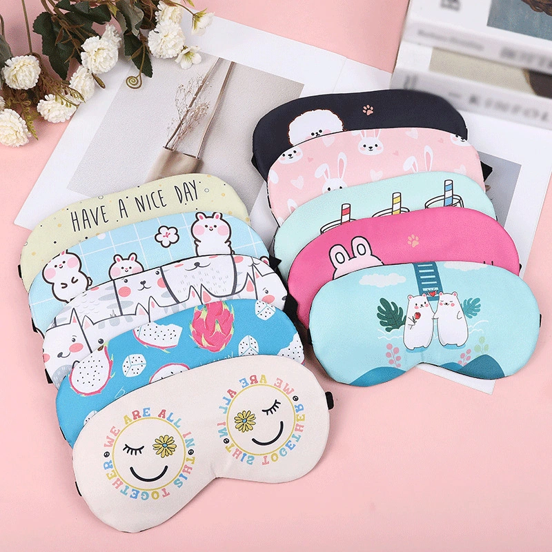 Creative Cartoon Rest Blindfold Eye Cover Sleeping Mask with Ice Bag