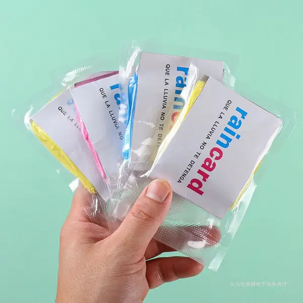 Disposable One-piece Travel Raincard Outdoor Pullover Raincoat