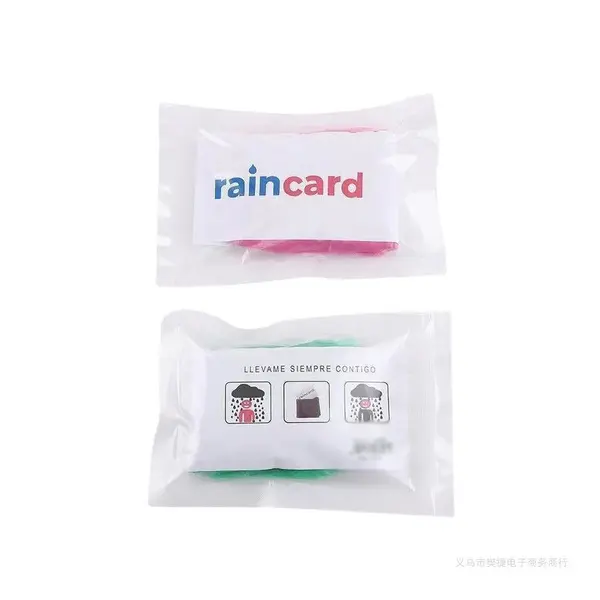 Disposable One-piece Travel Raincard Outdoor Pullover Raincoat
