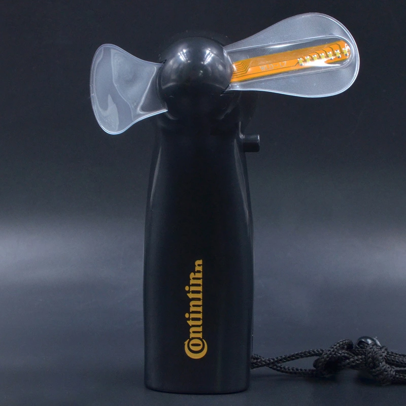 Advertising Promotion Gifts Handheld Portable Light Up Message LED Fan