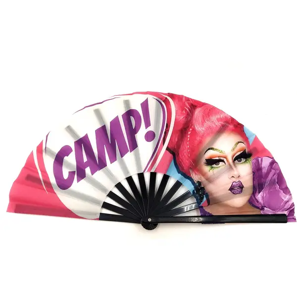 Custom Printed Fold Fabric Hand Fan For Promotional Advertising Gift