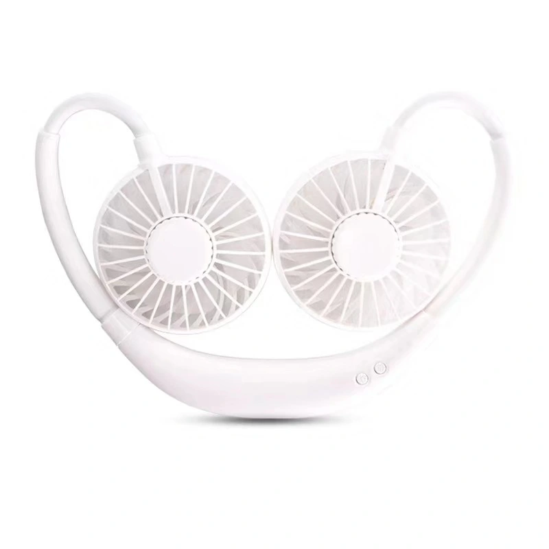 Neck Hanging USB Charge LED Flashing Light Promotional Fan