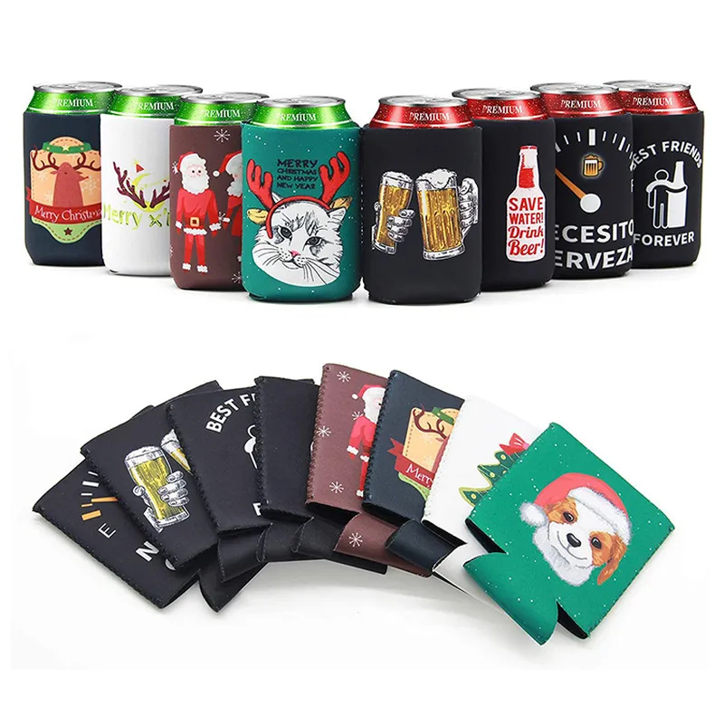 Wine Beer Bottle Sleeve Coozzie Neoprene Custom Logo Stubby Holders