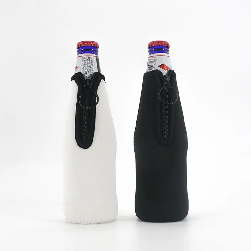 Neoprene Bottle Covers Insulated Wine Beer Cooler Sleeve with Zipper